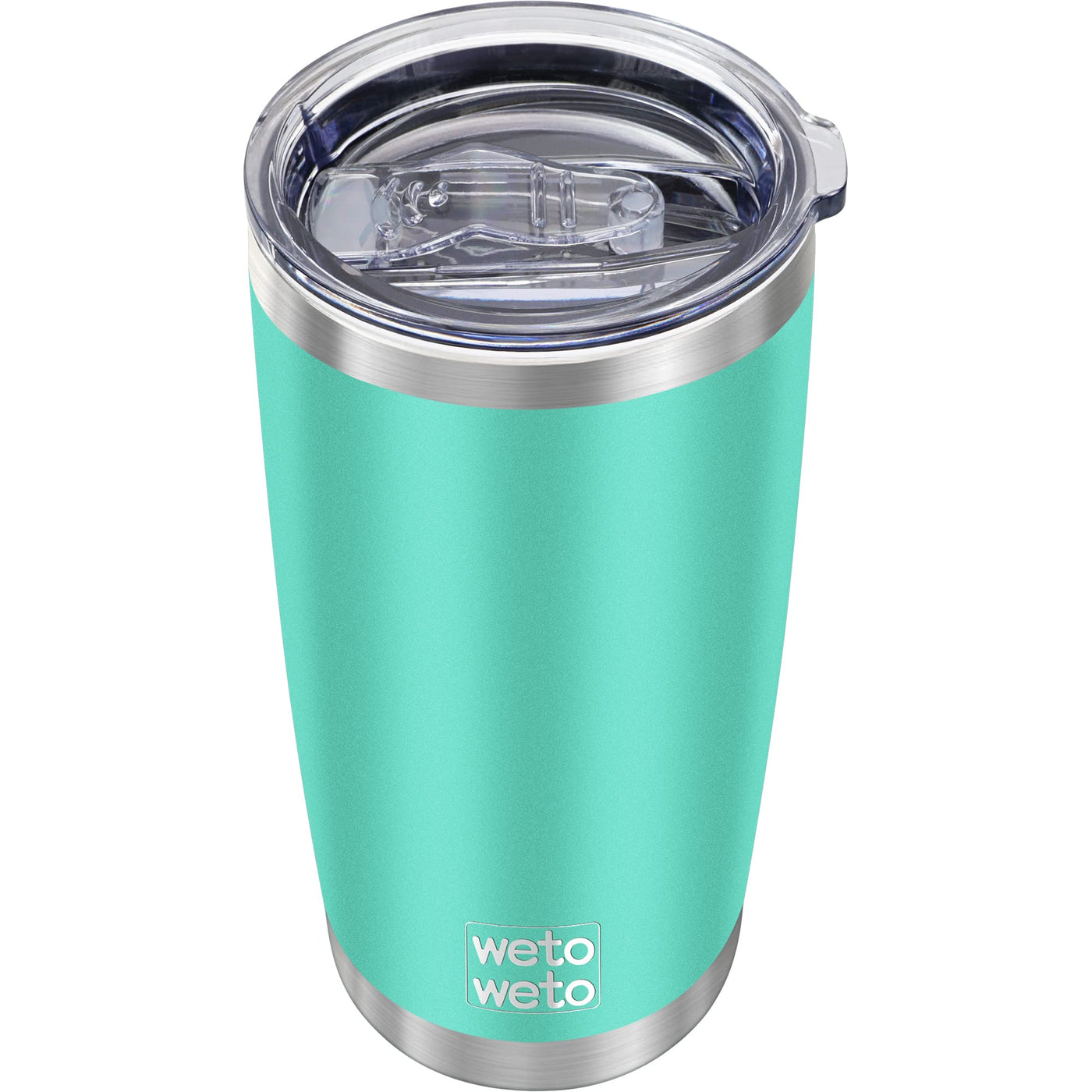 WETOWETO 20oz Tumbler, Stainless Steel Vacuum Insulated Coffee Travel Mug, Double Wall Powder Coated Insulated Coffee Mug Travel Mug with Lid Thermal Cup for Outdoor (Navy Blue, 1 Pack)