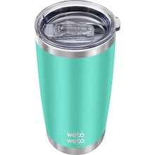 WETOWETO 20oz Tumbler, Stainless Steel Vacuum Insulated Coffee Travel Mug, Double Wall Powder Coated Insulated Coffee Mug Travel Mug with Lid Thermal Cup for Outdoor (Navy Blue, 1 Pack)