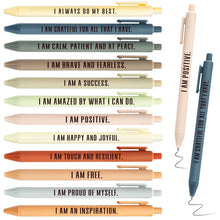 Funrous 48 Pcs Positive Affirmation Pens Bulk Retractable Motivational Ballpoint Pens Inspirational Gift for Staff Teacher Coworker Student Employee Appreciation School Office Home(Color 1)