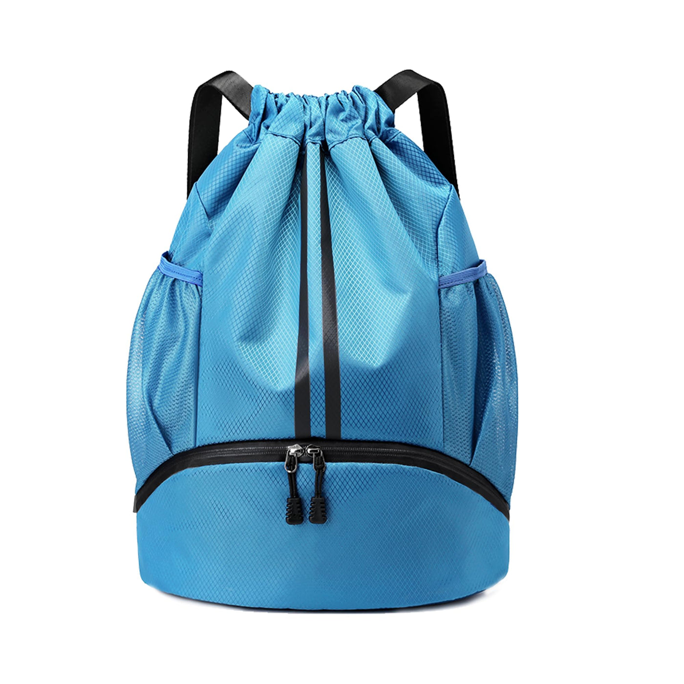 JELUTAR Drawstring Backpack Gym Bag with Shoes Compartment for Soccer, Basketball, Swim, Water-Resistant String Backpack Beach Cinch for Women Men