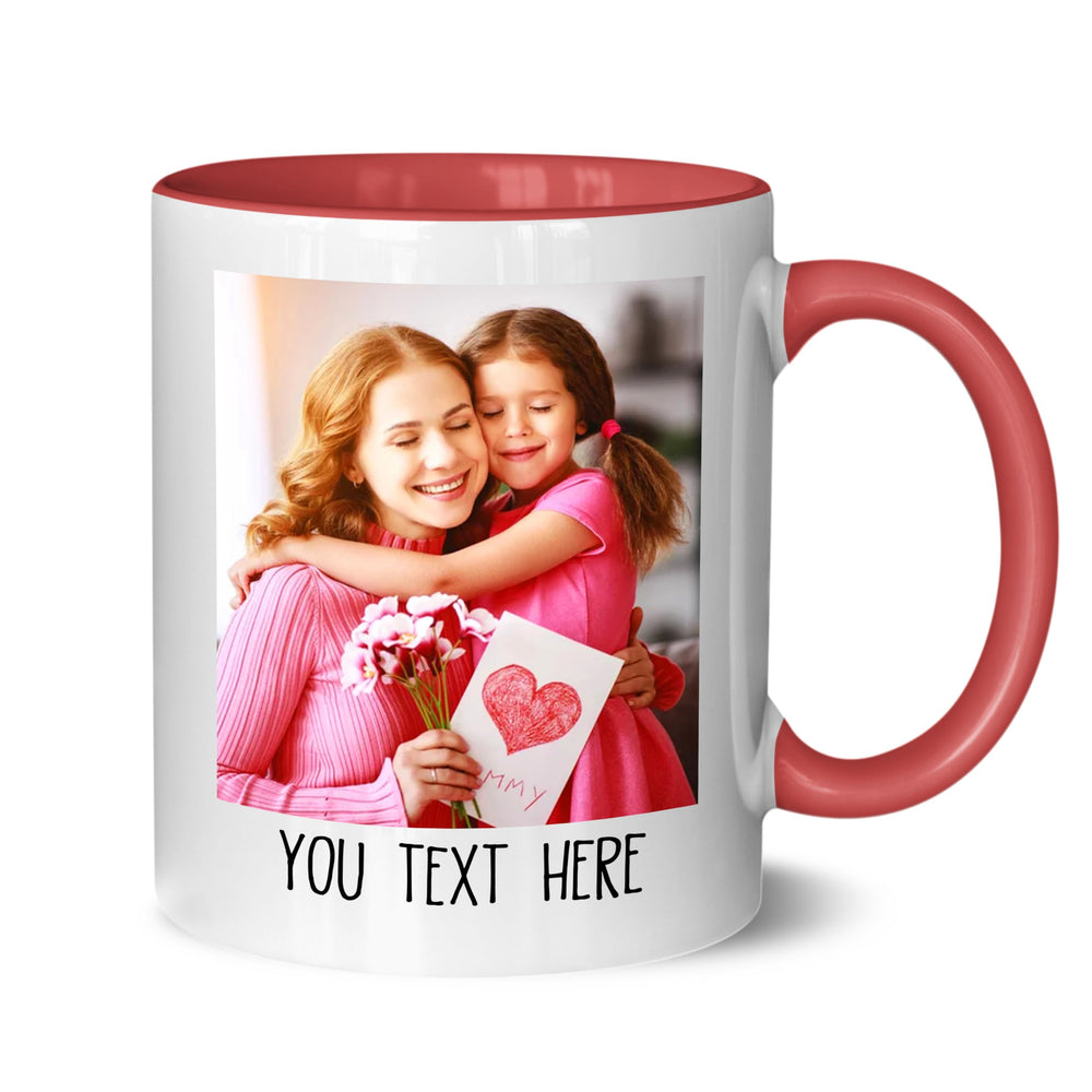 Custom Mug Upload Your Picture Personalized Coffee Mug with Photo Text Name Customized 11 Oz/15 Oz Tea Cup Unique Ideas Gifts for Men Women Mom Dad Couple Girlfriend Boyfriend Friend Family