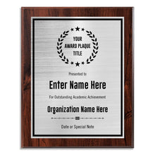 Custom Plaque - Add Title and Text - Award Plaque for Employee of the Month, Perfect as Retirement Plaque, Thank You, Service Recognition and Appreciation Gifts - Personalized Plaque for Men/Women (UV Print Gold/Black Plate, 6" X 8")