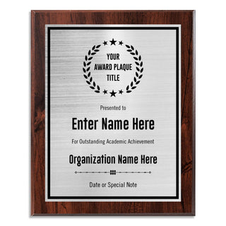 Custom Plaque - Add Title and Text - Award Plaque for Employee of the Month, Perfect as Retirement Plaque, Thank You, Service Recognition and Appreciation Gifts - Personalized Plaque for Men/Women (UV Print Gold/Black Plate, 6" X 8")