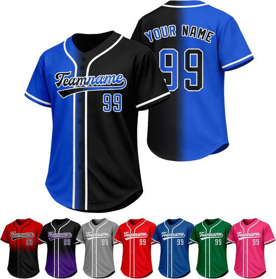 Custom Baseball Jersey Personalized Baseball Shirt Stitched Printed Team Sports Practice Uniform for Men Women Boy