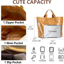 KAMEILONG Women's Large PVC Tote Bag Letters Print Handbags Paper Shoulder Bag Clear Shopping Hobo Bag