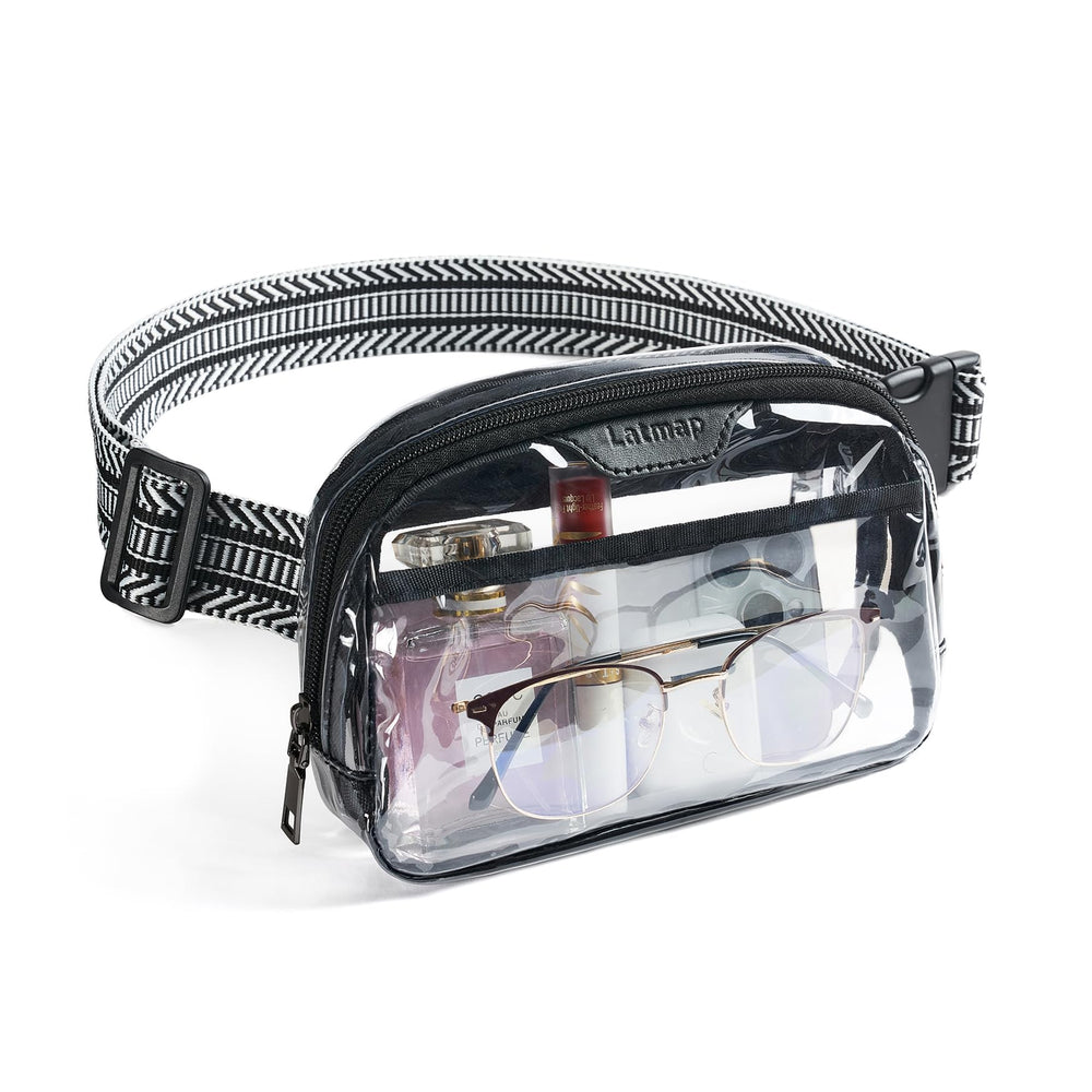 LATMAP Clear Bag for Stadium Events, Clear Purse for Women Stadium Crossbody Bag, Transparent Bag for Concerts Sports
