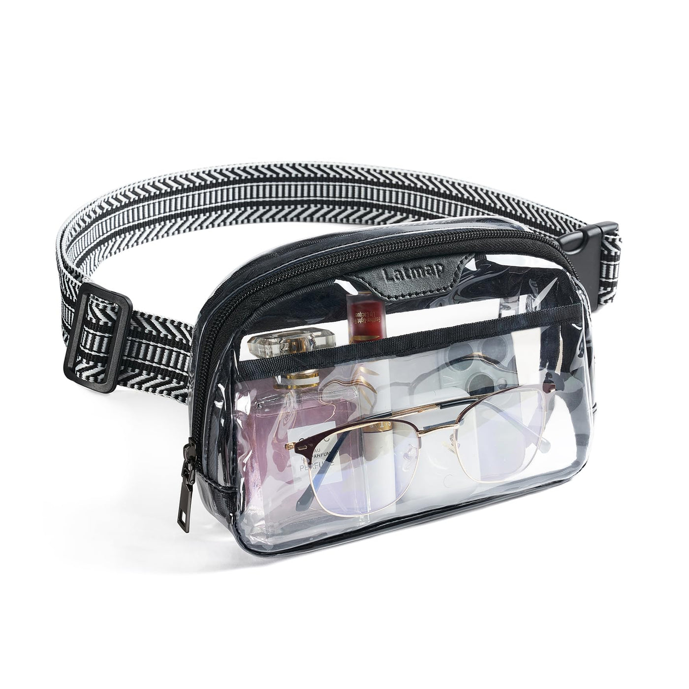 LATMAP Clear Bag for Stadium Events, Clear Purse for Women Stadium Crossbody Bag, Transparent Bag for Concerts Sports