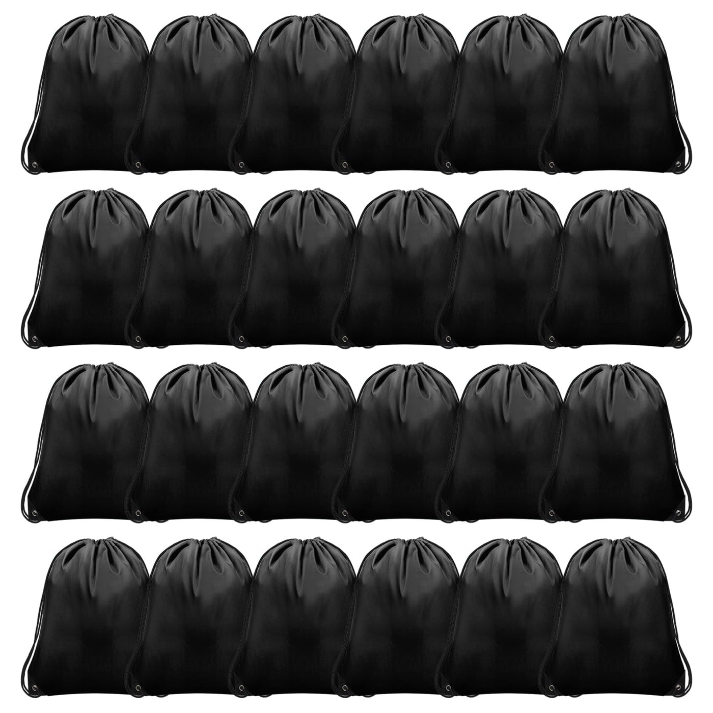 Grneric Drawstring Backpack Bulk 6 PCS, Drawstring Bags String Backpack Cinch Sack Gym Bags for Sport Trip Beach Swimming, 6 Color
