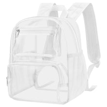 MAY TREE Clear Backpack Stadium Approved for Women and Men, Clear Bag for Stadium Events, Transparent bag for Concert Sporting Festival, Black