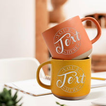 Custom Logo Pottery Mug - Personalized Business or Company Branding Coffee Cup - Professional Design Office Gift for Teams