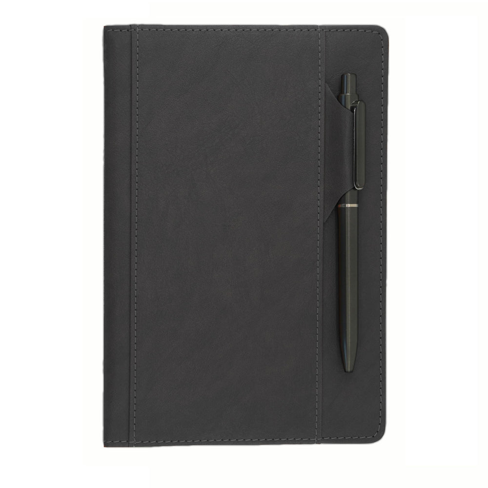 Premium Hardcover Executive Notebook with Pen and Pen Holder Clip, Card Pockets, 240 Pages, College Ruled, 80GSM, Leather Note Book for Work, Study, Diary and Other Scenarios, Suitable Journal for Both Men and Women