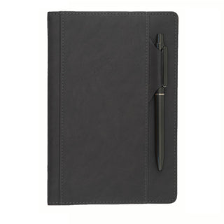 Premium Hardcover Executive Notebook with Pen and Pen Holder Clip, Card Pockets, 240 Pages, College Ruled, 80GSM, Leather Note Book for Work, Study, Diary and Other Scenarios, Suitable Journal for Both Men and Women