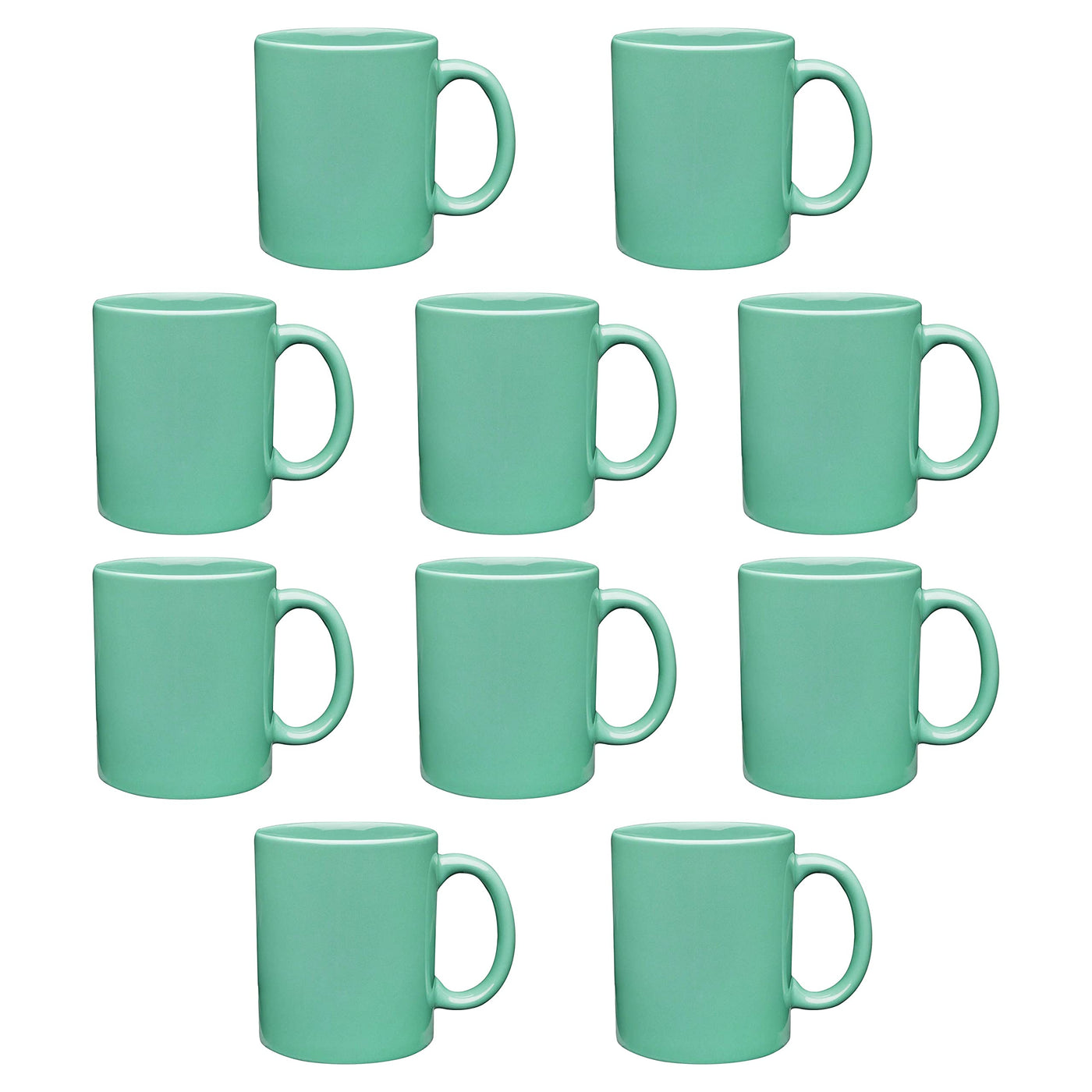 Father’s Day Custom Ceramic Coffee Mugs 11 oz. Set of 10/50/100, Personalized Bulk Pack - Coffee Cup Set, Iced Coffee Cup, Gaming Mug for Dad - White