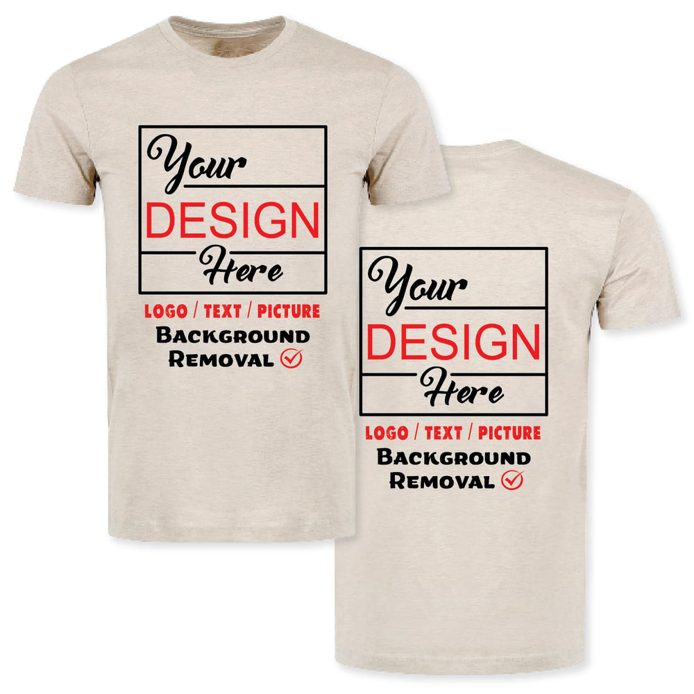 Personalized Image/Text for Your Company/Wedding/Greetings with Digital Printing | Unisex Adult | Custom T-Shirt