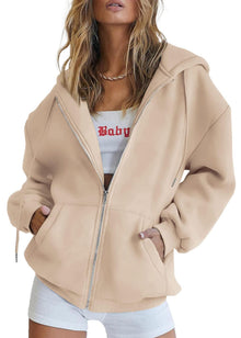 PRETTYGARDEN Women's 2026 Spring Zip Up Y2K Hoodies Casual Long Sleeve Sweatshirts Fall Winter Track Jackets with Pockets