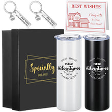 Sieral House Warming Gift for New Home House Warming Wine Tumbler for Women Men New Adventure for Friend Owner Couples Homeowners Clients Real Estate Agent Wedding Gifts(12 oz,Cute Style)