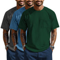 Dark Green, Light Blue, Dark Gray