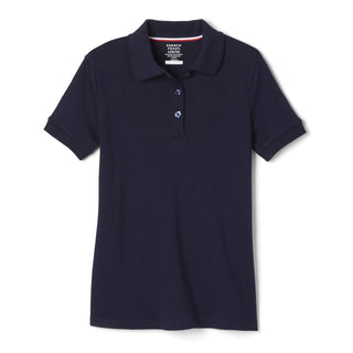 French Toast Girls' Short Sleeve Picot Collar Polo School Uniform Shirt (Standard and Plus)