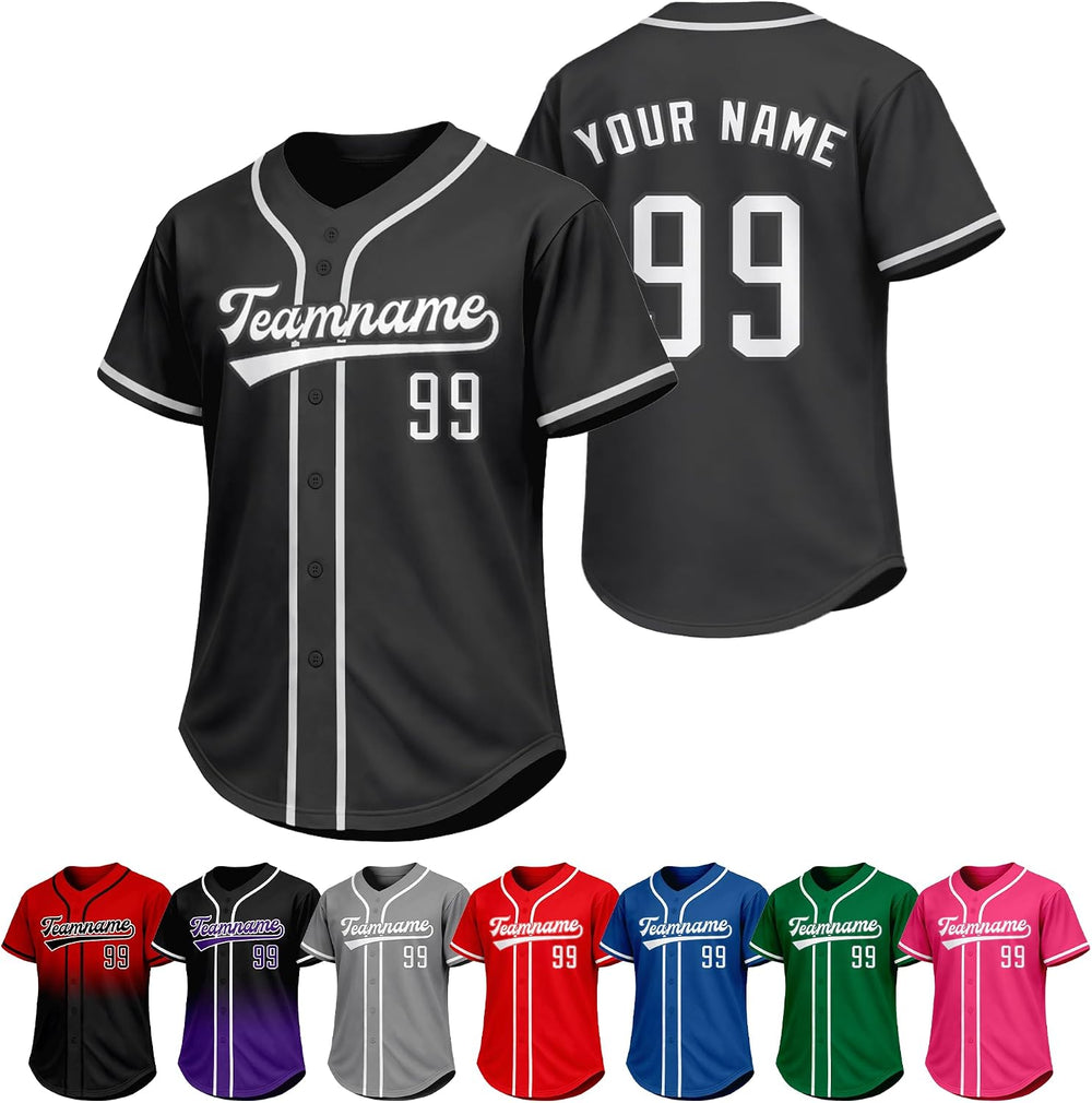 Custom Baseball Jersey Personalized Baseball Shirt Stitched Printed Team Sports Practice Uniform for Men Women Boy