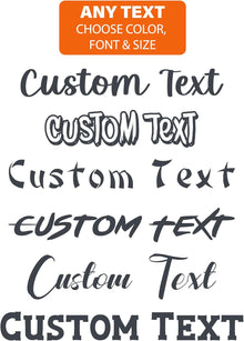 Personalized Design Your Own Name - Custom Vinyl Decal - Initial Phrase or Quote - Vinyl Lettering for Car Walls Window Windshield Computers Hydroflask - Text Name Letters Graphics Sticker