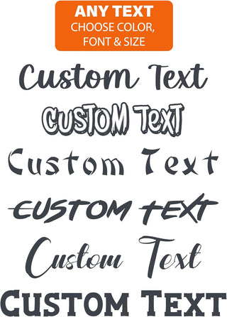 Personalized Design Your Own Name - Custom Vinyl Decal - Initial Phrase or Quote - Vinyl Lettering for Car Walls Window Windshield Computers Hydroflask - Text Name Letters Graphics Sticker