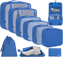 BAGAIL 6 Set/8 Set/10 Set Packing Cubes Various Sizes Packing Organizer for Travel Accessories Luggage Carry On Suitcase