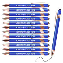 Touch-Sensitive Custom Pens with Logo/Text/Name Printing - Bulk Personalized Ballpoint Pens for Corporate Gifts, Graduation Party Favors (5-2000pcs)