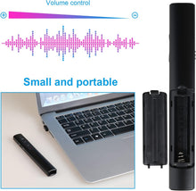 Wireless Presenter Remote, Presentation Clicker with Hyperlink & Volume Remote Control PowerPoint Office Presentation Clicker for Keynote/PPT/Mac/PC/Laptop(Battery Included)