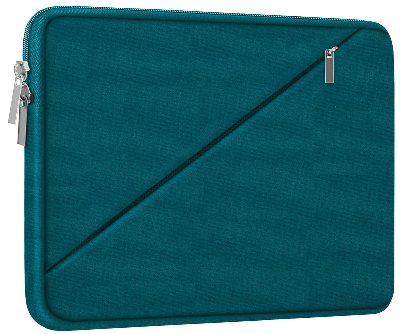 Laptop Sleeve Case 15.6 inch, Traveling Carrying Computer Sleeve Bag with Zippered Pocket, Shockproof Protective Laptop Cover Compatible for Apple Notebook, HP, Dell, Acer, Asus, Lenovo, Black