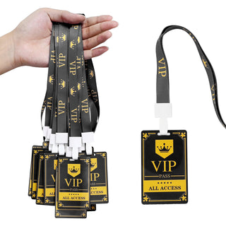 Event Staff Lanyards 25pcs - Reusable & Flexible PVC ID Badges for Office, School, Events,Durable Anti-Bend Plastic Cards for Exhibition Guests by OSTENBIG (Green)