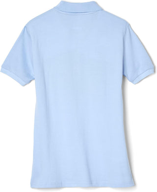 French Toast Women's Juniors' Short Sleeve Stretch Pique Polo Shirt