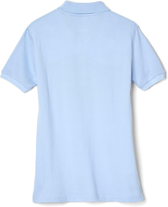 French Toast Women's Juniors' Short Sleeve Stretch Pique Polo Shirt - hover image