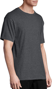Hanes Men's Short Sleeve T-Shirt Pack, Big & Tall, Crewneck Cotton T-Shirts for Men, Value Packs