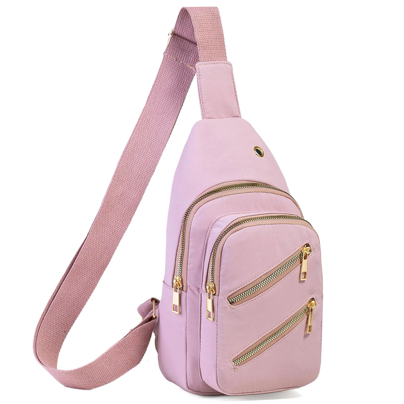 Banelu Small Sling Backpack Crossbody Bags for Women Men, Small Sling Bag Cross Body Bag Fanny Packs Crossbody Purses - Black