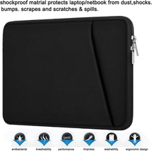 Laptop Sleeve, Durable Briefcase Shockproof Protective Case, Handbags Portable Laptop Bag for 15.6 inch HP Dell Asus Lenovo Notebook Computer with Front Pocket, Black