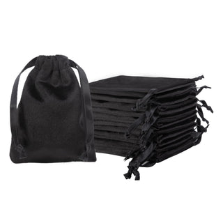QIANF 12pcs Light Champagne Velvet Drawstring Bags 4x6 inches Glossy Small Velvet Cloth Gift Bags Jewelry Pouches for Storage Wedding Party Favor Christmas