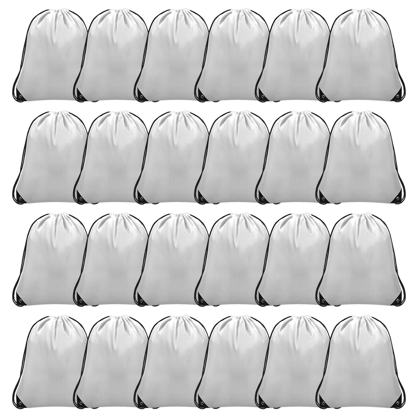 Grneric Drawstring Backpack Bulk 6 PCS, Drawstring Bags String Backpack Cinch Sack Gym Bags for Sport Trip Beach Swimming, 6 Color