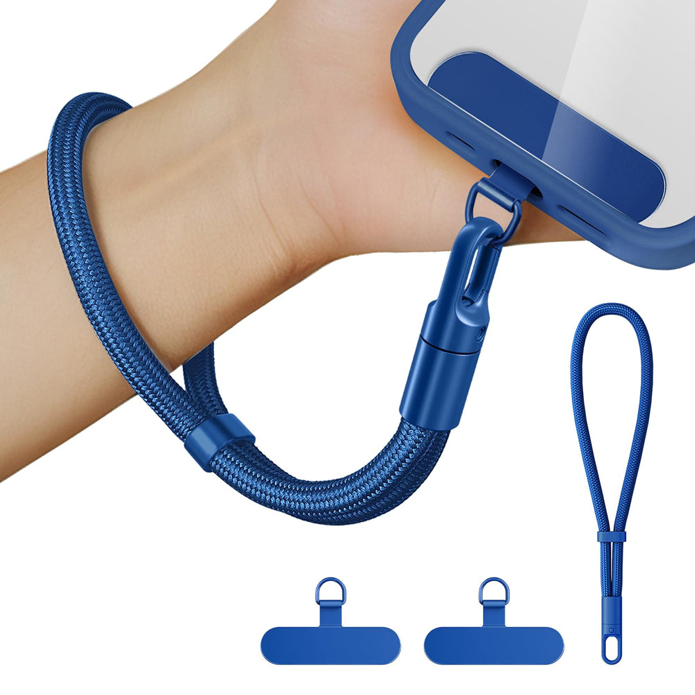 Anti Theft Phone Wrist Strap With 2 Metal Tether Tabs，Adjustable Wristlet & Hand Cell Phone Lanyard for Women and Men