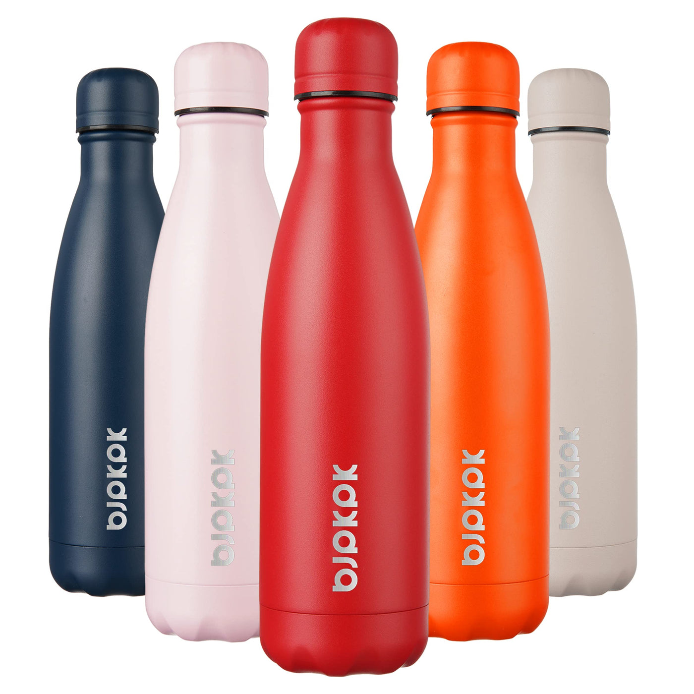 BJPKPK 17oz Insulated Water Bottles Stainless Steel Sports Water Bottles Keep Cold and Hot for Travel Dishwasher Safe,Olive Green