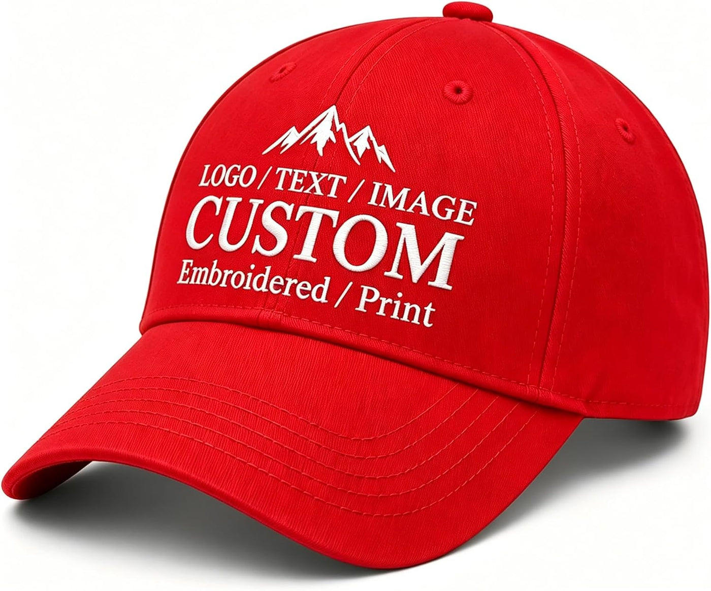 Bulk Custom Baseball Cap Personalized Hats Embroidered Hat with Your Text Logo Photo for Men Women Classic Duckbill Caps