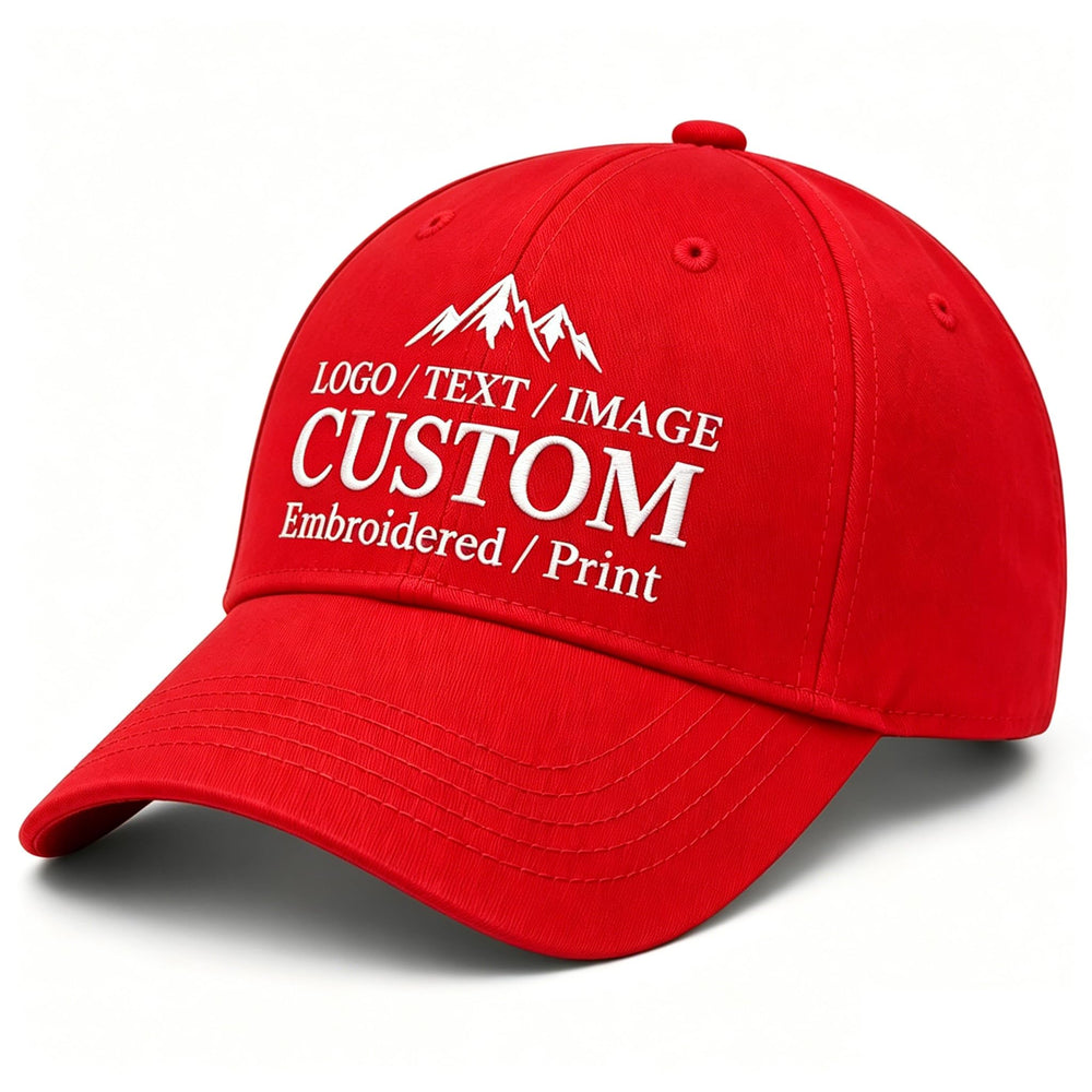 Bulk Custom Baseball Cap Personalized Hats Embroidered Hat with Your Text Logo Photo for Men Women Classic Duckbill Caps