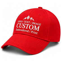 Bulk Custom Baseball Cap Personalized Hats Embroidered Hat with Your Text Logo Photo for Men Women Classic Duckbill Caps