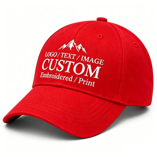 Bulk Custom Baseball Cap Personalized Hats Embroidered Hat with Your Text Logo Photo for Men Women Classic Duckbill Caps
