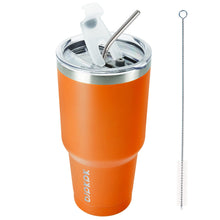 BJPKPK 30oz Stainless Steel Tumbler Color Block Insulated Tumblers Cup with Lid and Straw, Double Walled Travel Coffee Mug,Mint