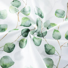 EXQ Home Silky Satin Pillowcase for Hair and Skin,Printed Pillow Cases Standard Size Set of 2 Satin Pillow Case 2 Pack with Envelope Closure(Ink Leaf, 20x26)