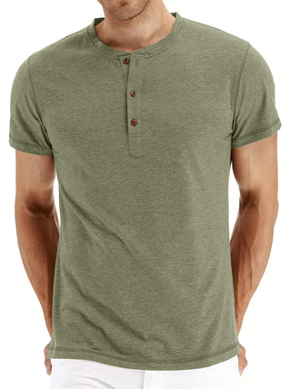 Sailwind Mens Henley Short Sleeve T-Shirt Cotton Casual Shirt