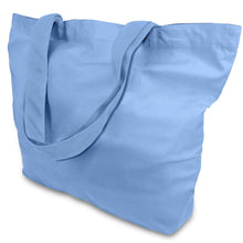 TOPDesign 1 | 3 | 6 | 12 | 24 Pack Super Strong Large 12oz Cotton Canvas Tote Bag, Reusable Grocery Shopping Cloth Bag, Fashionable Two-Tone Tote for Crafts, DIY Your Creative Designs (Pack of 1)