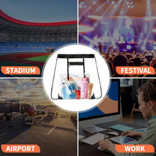 NATURAL STYLE 2 PACK Clear Drawstring Bag Stadium Approved, See Through PVC Drawstring bags, Transparent Backpack with Inner Zipper Pocket