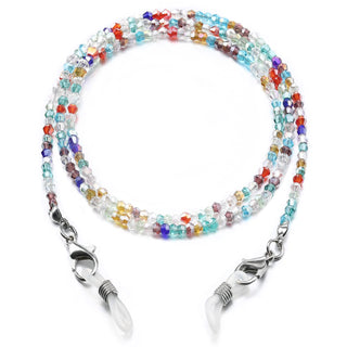 humlbird Mask Lanyard Eyeglasses Chain Healing Crystal Beaded Sunglasses Chains with Pearl for Women