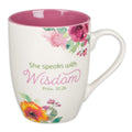 White & Pink Floral/She Speaks